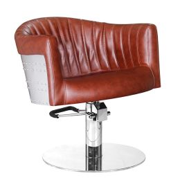 Hairdresser chair 11079 CO cognac