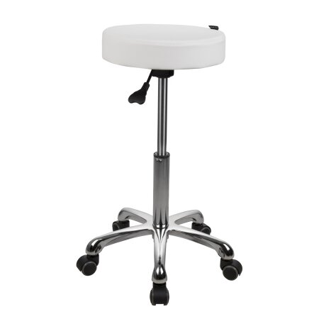 BEAUTEK Arbeitshocker 9006 I weiß