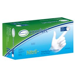 Nitril Handschuhe 100 Stück Weiß S
