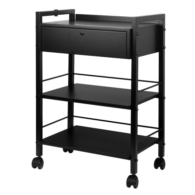 BEAUTEK side table INK PRO 1019A I Black I Drawer