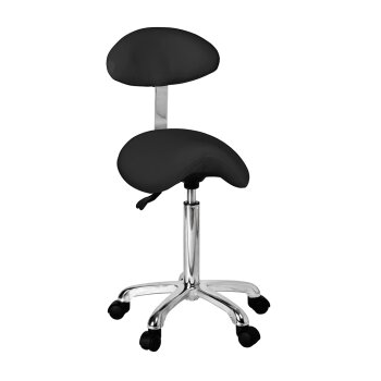 BEAUTEK Arbeitsstuhl 1023 I mit Lehne I Schwarz