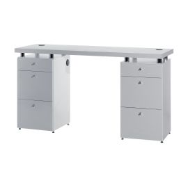Salon Ambience Manicure Table Logic SA with Double Cabinet