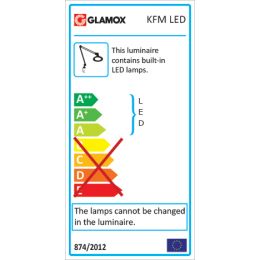 Glamox LED Lupenlampe 4 A KFM GL 3 Dioptrien (grau)