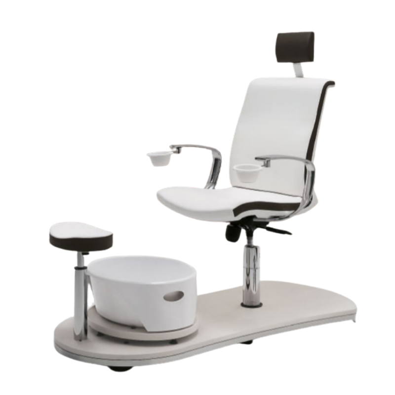 Luxus für die Füße: Das Wellnessfußbad mit bequemem Sitz und funktionalem Becken.