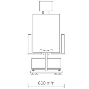 Vismara wellness foot bath 499 VI I 360° rotatable I variety of colors