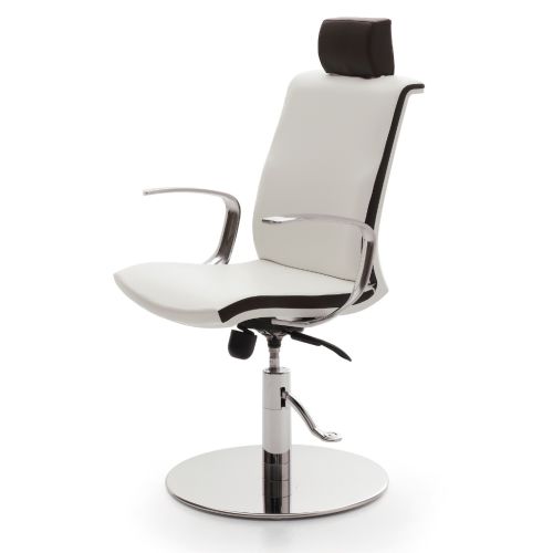 Der perfekte Make-up Stuhl für Ihr Studio! Hydraulische Höhenverstellung,Kopfstütze und Armlehne, was will man mehr?