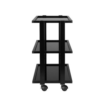 BEAUTEK PRO INK 1041 side trolley | black | 3 tiers