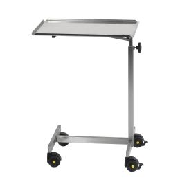 Height-adjustable stainless steel instrument table 3064 A without upholstery