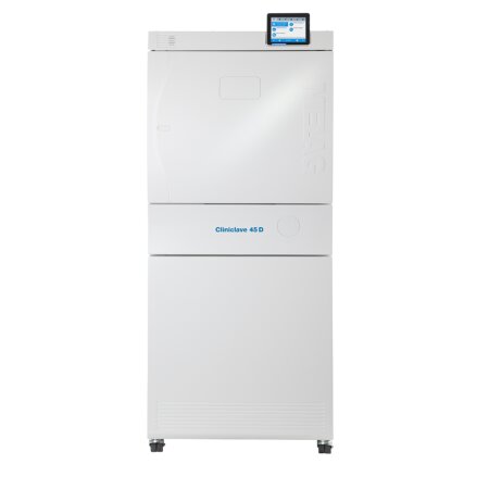 Der doppeltürige Cliniclave verfügt über ein XXL-colour-touch-Display auf beiden Seiten.