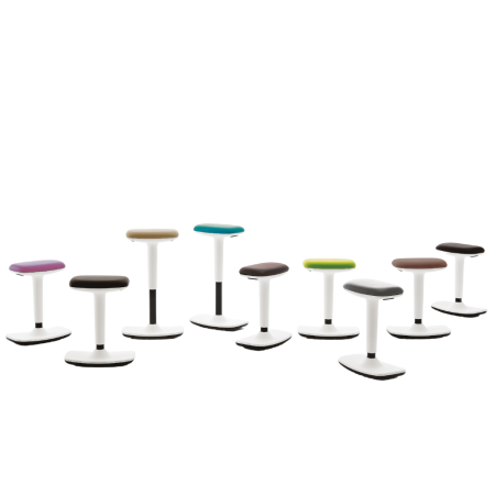 Vismara Work Stool 1037 VI (oscillating) Pearly Silver