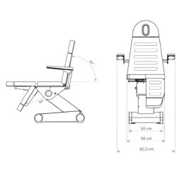 Foot care chair 503 E-3 WK