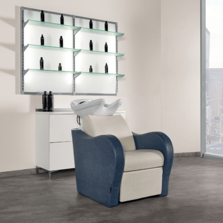 Salon Ambience Waschsessel Luxury SA weiß ohne Beinauflage