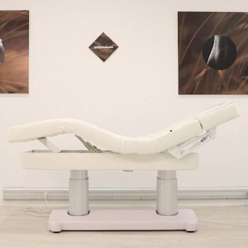 Wellness Lounger Harmony 660 | White Upholstery | Heating | Aluminum-Plastic Base