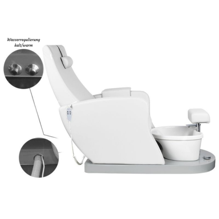 Fußpflegestuhl 900 E-2 I Fußwanne I weiß