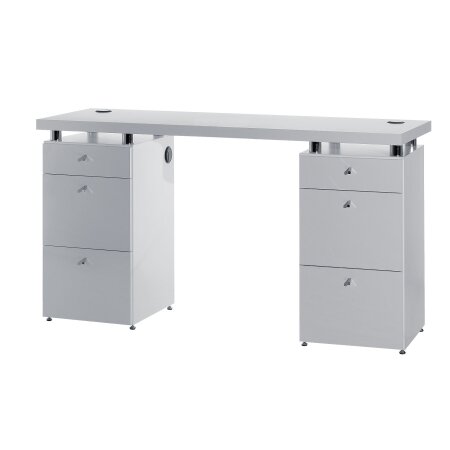 Salon Ambience Manicure Table Logic SA with double cabinet without suction