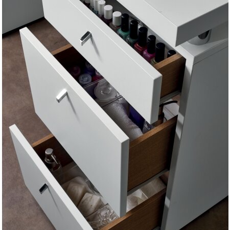 Salon Ambience Manicure Table Logic SA with double cabinet without suction