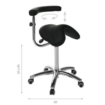 Ergonomic saddle stool 5663 EP