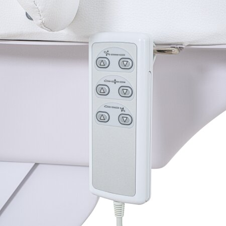 BEAUTEK beauty bed 326 E-3 I Large Head Section I With Cushion I White
