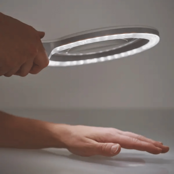 Hand Lupenleuchte dimmbar SP Ohne Wood-Licht