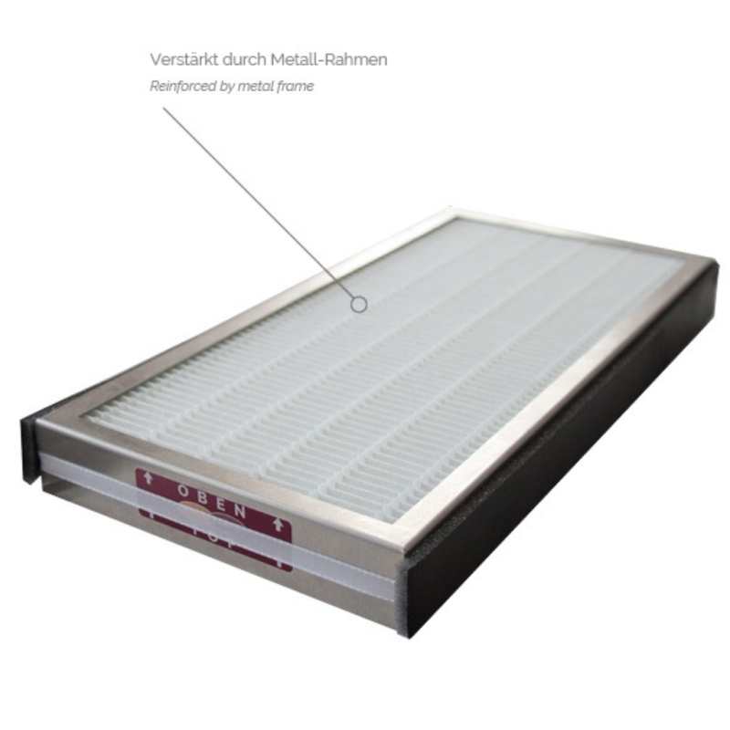 Stabiler HEPA-H13 Filter mit Metallrahmen & Aktivkohle-Option für Taifun-Geräte ab 2018 – ideal für Acrylarbeiten.