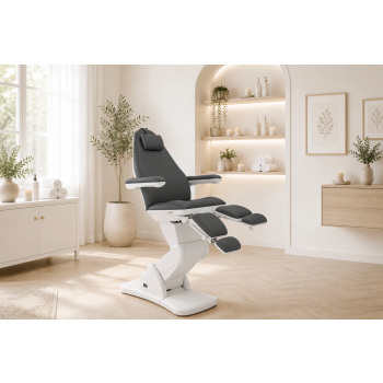 BEAUTEK Happy Feet E-5 Podiatry Chair | Face Hole | High Load Capacity | 90° Adjustable Foot Sections | Gray