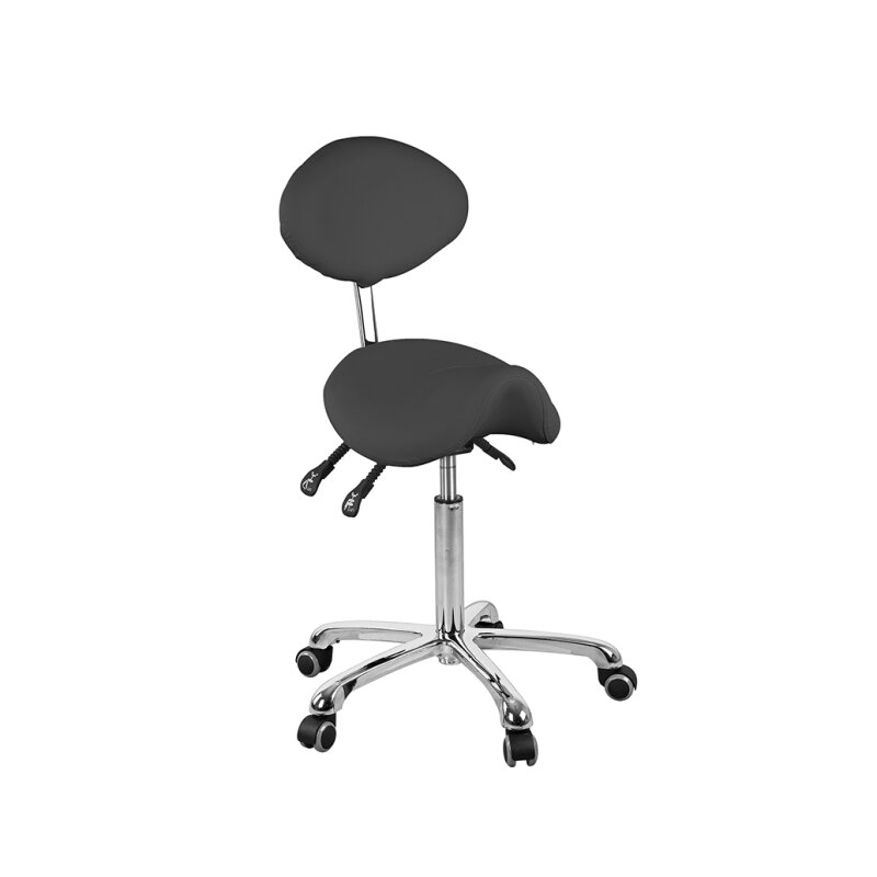 BEAUTEK Arbeitsstuhl 9116 SF mit ovaler Lehne (grau oder weiß)