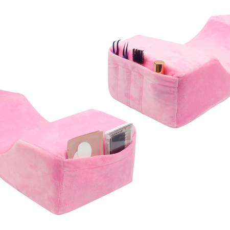 Wimpernkissen für PMU & Eyelash Stylisten Flanell pink