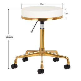 Rolling Stool H4 AS gold