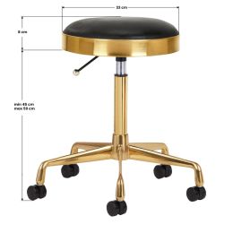 Rolling Stool H7 AS gold (various colors)