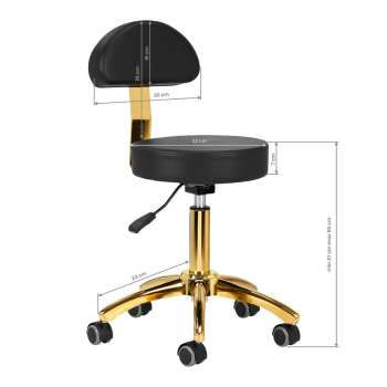 Arbeitsstuhl 304G AS Schwarz