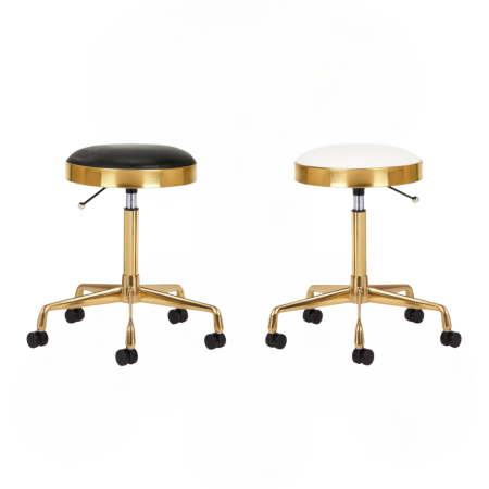 Rolling stool H7 AS gold black