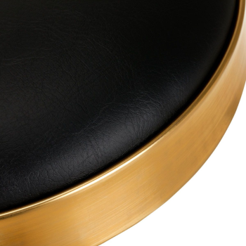 Rolling stool H7 AS gold black