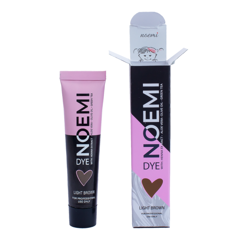 Noemi LASH&BROW DYE Hybrid Colors #noemidye Light Brown