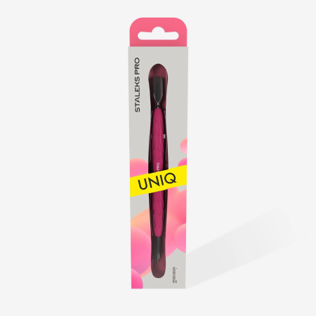 Pro Pusher STALEKS Uniq 10 Typ 2 I Silikongriff & Edelstahl I Für Maniküre & Pediküre