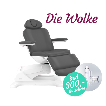 BEAUTEK Kosmetikliege Wolke I Heizung I Memoryfunktion I Grau