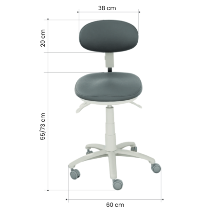 Arbeitsstuhl 12053 WK weiß