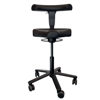 Tattoo Arbeitsstuhl Ergoshape 360 plus – Full Black Edition
