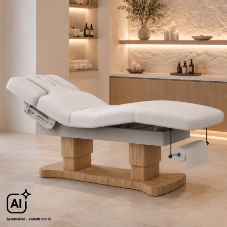 Silverfox wellness Lounger EMER E-4 | Heating | Roll holder | Natural wood