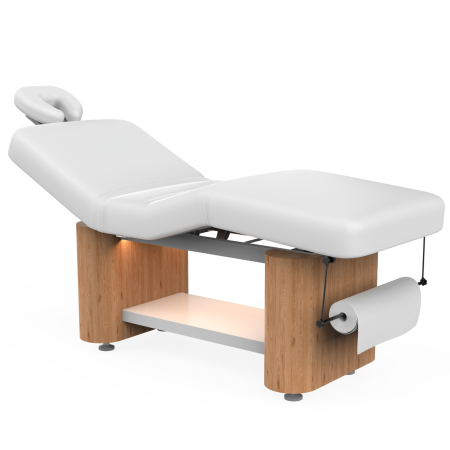 Entdecke die Silverfox Wellnessliege PYRO E-4 I Heizung I LED Beleuchtung I Unterbau. Mit elektrisch verstellbarer Fußstütze, Rückenlehne und dekorativer LED-Beleuchtung – perfekt für Dein SPA.