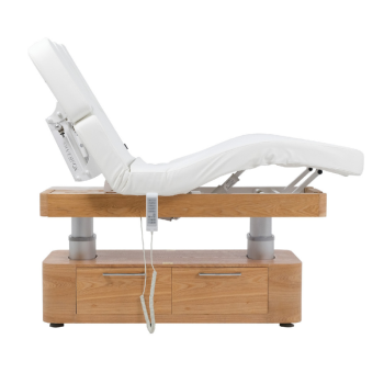 Silverfox wellness Lounger OKEN E-4 | Heating | under-counter cabinet | wood effect | white
