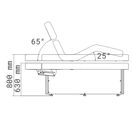 Silverfox Wellness Lounger HEMA E-3 | Heating | LED Lighting | Natural Wood
