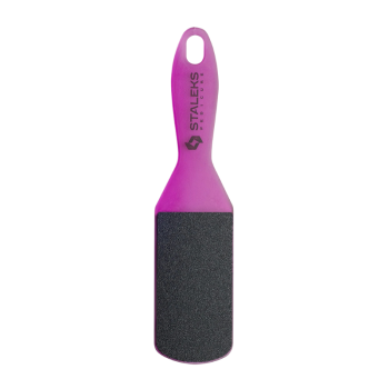 Staleks Hornhautfeile Expert 60/80 mit ergonomischem Design und robuster Körnung. Ideal für Pediküre und professionelle Fußpflege