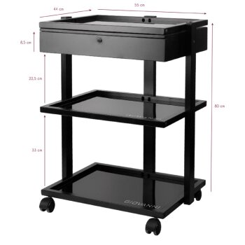 Side table AS INK PRO 1040A black