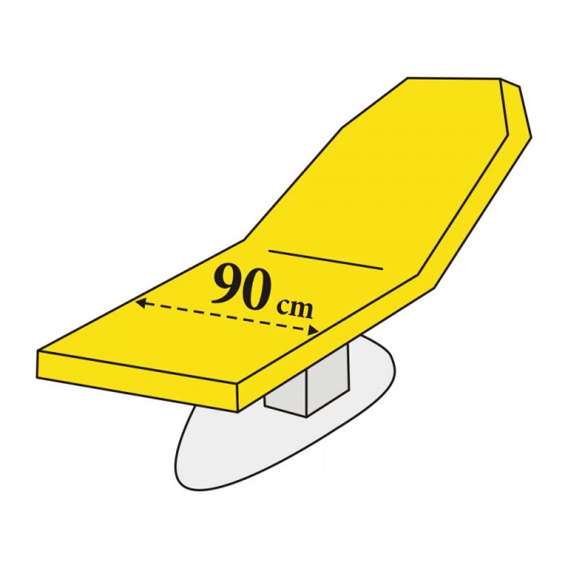Medixwell Universal Liegenbezug Wellnessliegen ohne Gesichtsloch Frottee apricot 12