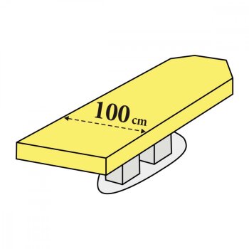 Medixwell universal spa bed cover without face hole terry royal blue 05