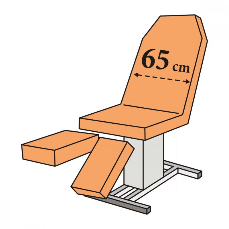Medixwell Universal Liegenbezug Fußpflegeliegen (3-teilig) ohne Gesichtsloch Frottee royal blue 05