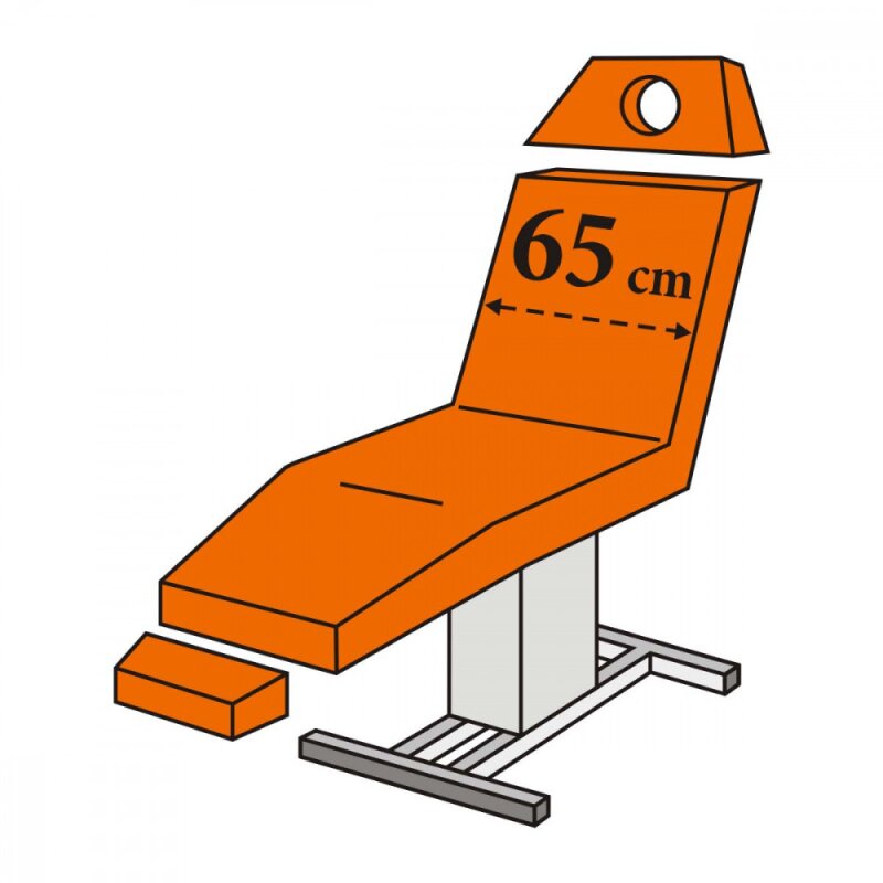 Medixwell Universal Liegenbezug 3-teilig mit Gesichtsloch Frottee aqua 06
