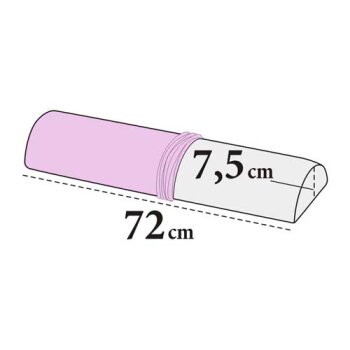 Medixwell Kniestütze halbrund Maxi Bezug silver 07 Frottee