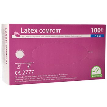 Latex gloves 100 pieces L (white)