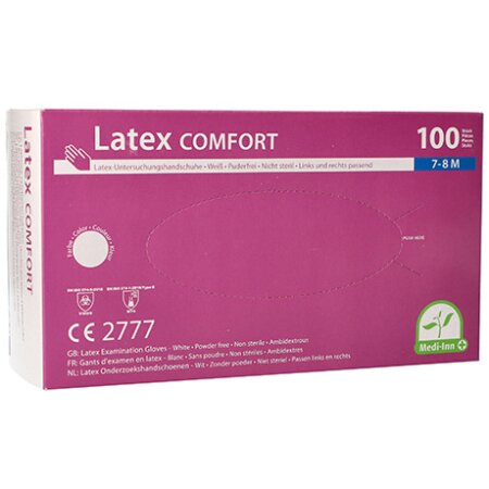 Latex gloves 100 pieces M (white)
